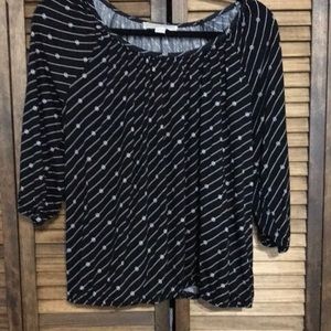 Michael Kors 1X black top